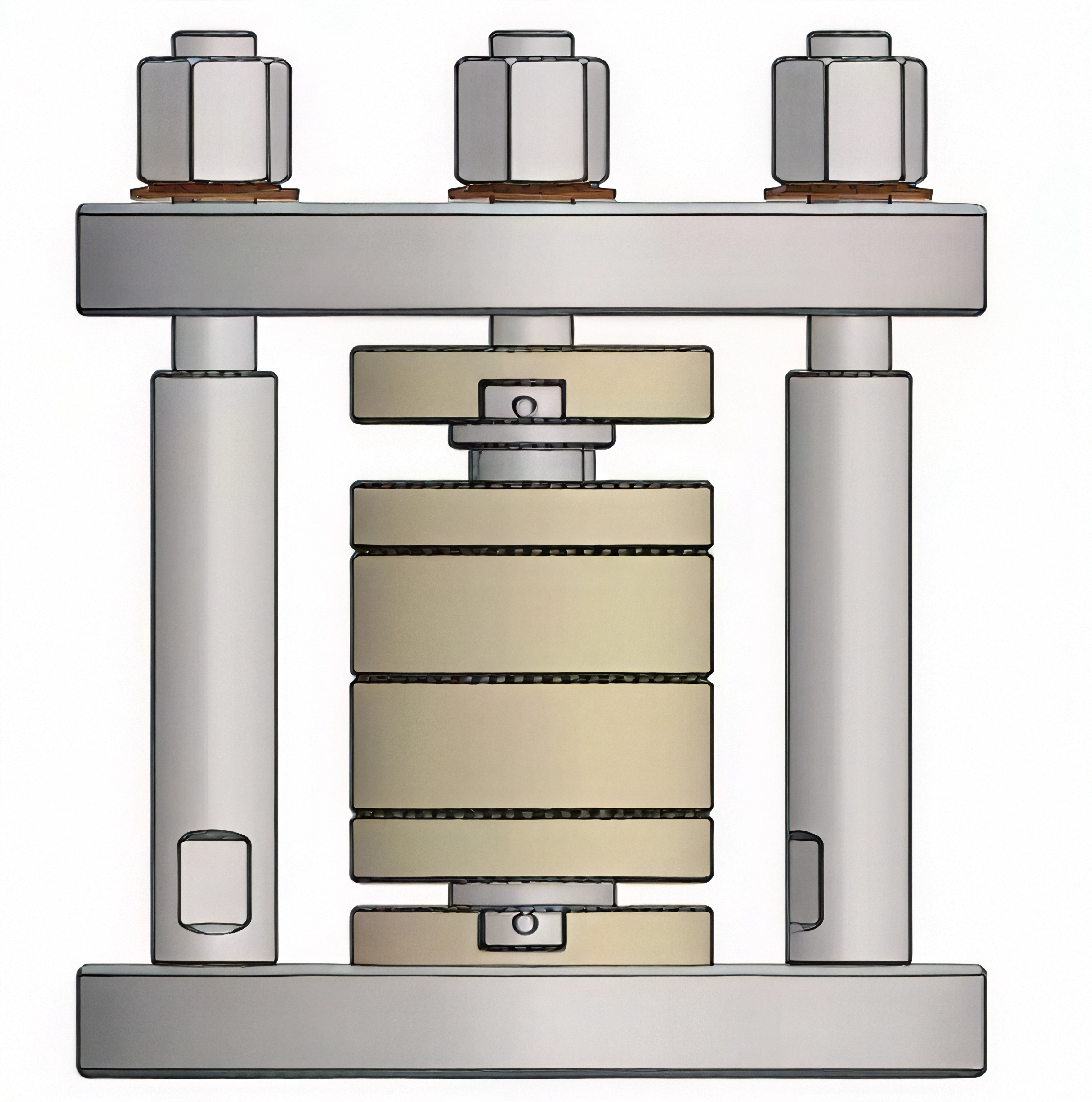 Solid-State Battery Test Mold with Locking Ring | Compact